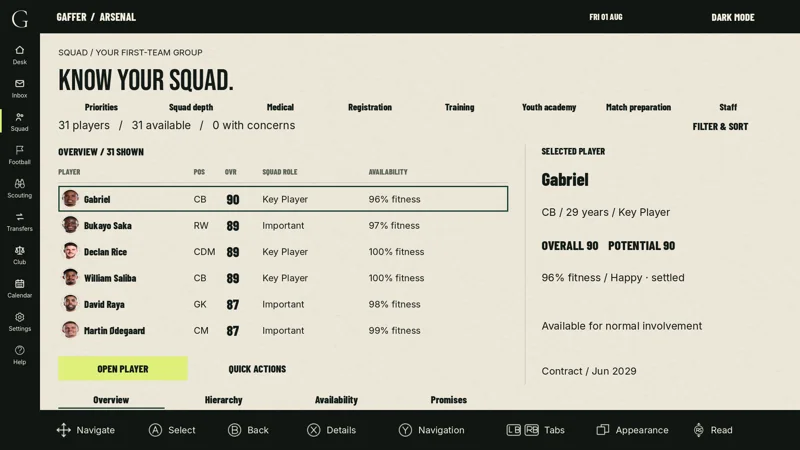 Your squad